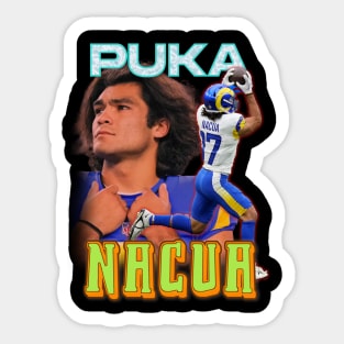 Puka Nacua Rams Bootleg Sticker